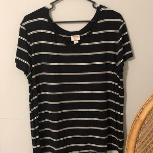 Black and white striped shirt